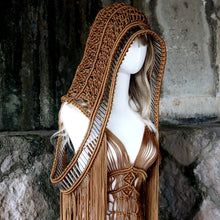 Load image into Gallery viewer, Retro Crochet Hollow Out Knitted Long Tassel Cover Up