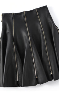 Faux Leather Mini Skirt