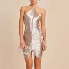 Load image into Gallery viewer, Tassel High Waist Bodycon Dress