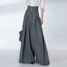 Load image into Gallery viewer, Gray Wide Leg Trousers