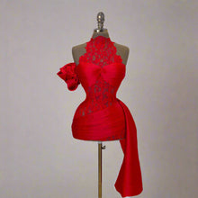 Load image into Gallery viewer, Red Short Prom Dress