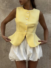 Load image into Gallery viewer, Casual Sleeveless Vests Skirts Suits