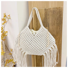 Load image into Gallery viewer, Woven Tassel  Shoulder Bag