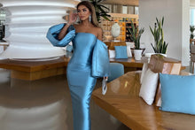 Load image into Gallery viewer, Satin Evening Party Dress