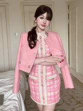 Load image into Gallery viewer, Tweed Suit Set Blazer