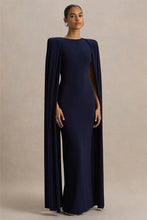 Load image into Gallery viewer, Cape Sleeve Sexy Maxi Dress