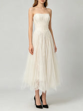 Load image into Gallery viewer, Solid Spliced Mesh Dress