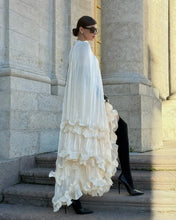 Load image into Gallery viewer, Solid White Ruffle Maxi Dress