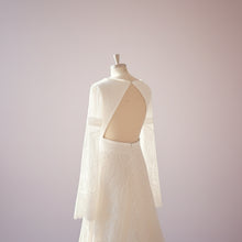 Load image into Gallery viewer, Long Split Bell Sleeves Boho Bridal Gowns