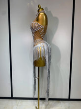 Load image into Gallery viewer, Sparkly Rhinestone Mesh Dress