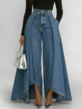 Load image into Gallery viewer, High Waist Casual Wide Leg Jeans