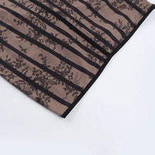 Load image into Gallery viewer, Black Lace Print Strapless Corset Mini Dress