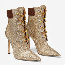 Load image into Gallery viewer, Pointy Crystal Short Boots