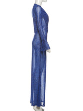 Load image into Gallery viewer, Nibber See Through Folds Maxi Dress