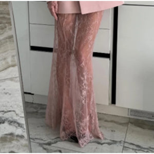 Floor-Length Mermaid Skirts 2 Pieces Set