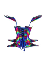Load image into Gallery viewer, Leather Cyberpunk Cosplay Corset