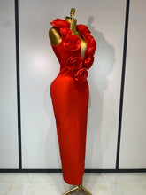 Load image into Gallery viewer, 3D Flower Sleeveless Bodycon Bandage Dress