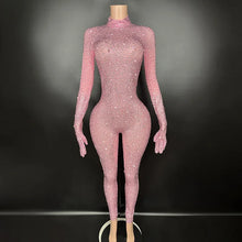 Load image into Gallery viewer, Luxury Full Rhinestones Jumpsuit
