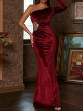 Load image into Gallery viewer, Velvet Evening Dress