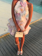 Load image into Gallery viewer, Flower Print Fluffy A-line Dress