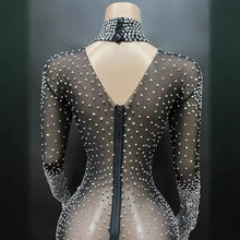 Load image into Gallery viewer, Luxury Full Rhinestones Jumpsuit