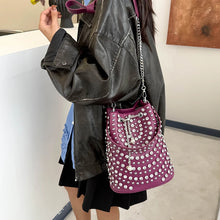 Load image into Gallery viewer, Studded Bucket Bag