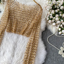 Load image into Gallery viewer, Pearl Beading Crop Top