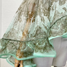 Load image into Gallery viewer, Pure Silk Mint Green Pearl  Skirt Set