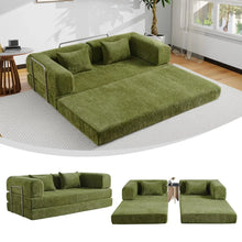 Load image into Gallery viewer, 5-in-1 Convertible Folding Sofa Bed