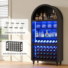 Load image into Gallery viewer, Arched Wine Bar Cabinet