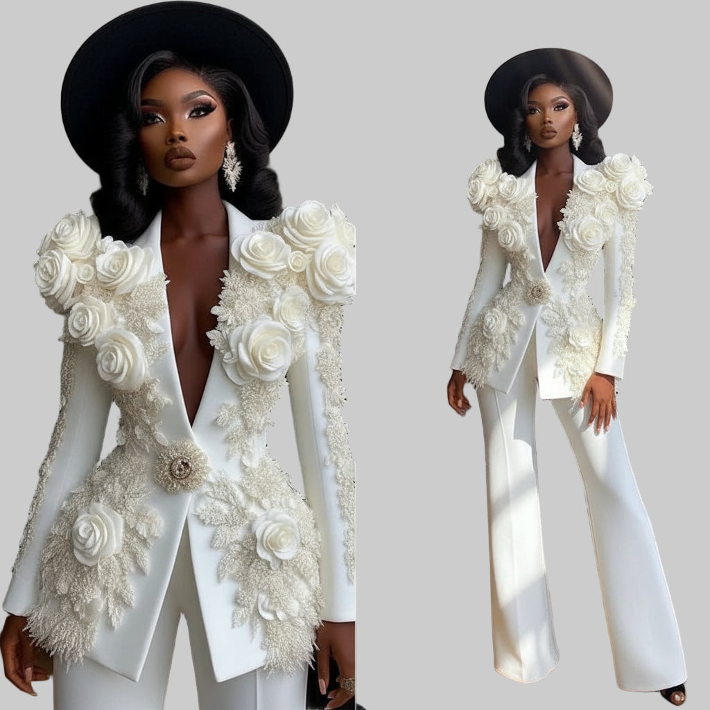 White Luxury Suit Set