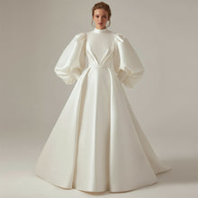 Load image into Gallery viewer, Customized High Collar A-line Dress