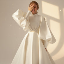 Load image into Gallery viewer, Customized High Collar A-line Dress