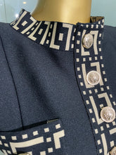 Load image into Gallery viewer, Monaco Black &amp; Gold Structured Two-Piece Set