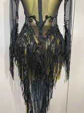 Load image into Gallery viewer, Tassel Mesh Transparent Dress