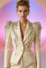Load image into Gallery viewer, Pearl Étoile Embellished Blazer &amp; Trouser Set