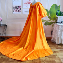 Load image into Gallery viewer, Bow Lapel Collar Taffeta Cape