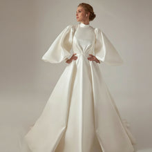 Load image into Gallery viewer, Customized High Collar A-line Dress