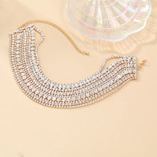 Load image into Gallery viewer, Luxury Multilayers Crystal Choker