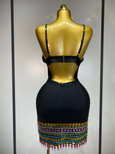 Load image into Gallery viewer, Sparkly Colorful Diamonds  Bandage Dress