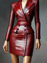 Load image into Gallery viewer, New PU Leather Dress