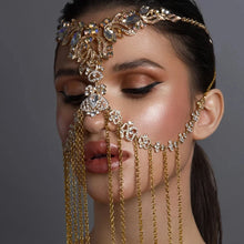 Load image into Gallery viewer, Rhinestone Tassel Mask