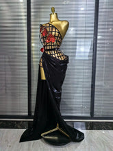 Load image into Gallery viewer, Mesh See Through Top Skirt Long Gloves Set