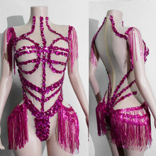 Load image into Gallery viewer, Rhinestone rhinestone Bodysuit