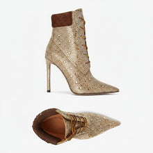 Load image into Gallery viewer, Pointy Crystal Short Boots