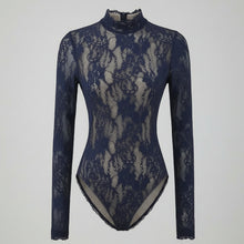 Load image into Gallery viewer, Retro Lace Hook Flower Long Sleeve T-Shirt Romper