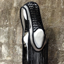 Load image into Gallery viewer, Retro Crochet Hollow Out Knitted Long Tassel Cover Up