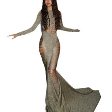 Load image into Gallery viewer, Sexy Knitted Fish Tail Dress