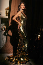 Load image into Gallery viewer, Metallic Luster Maxi Dress