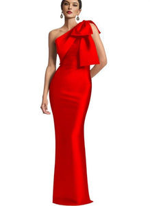 Elegant One Shoulder Mermaid Prom Dress